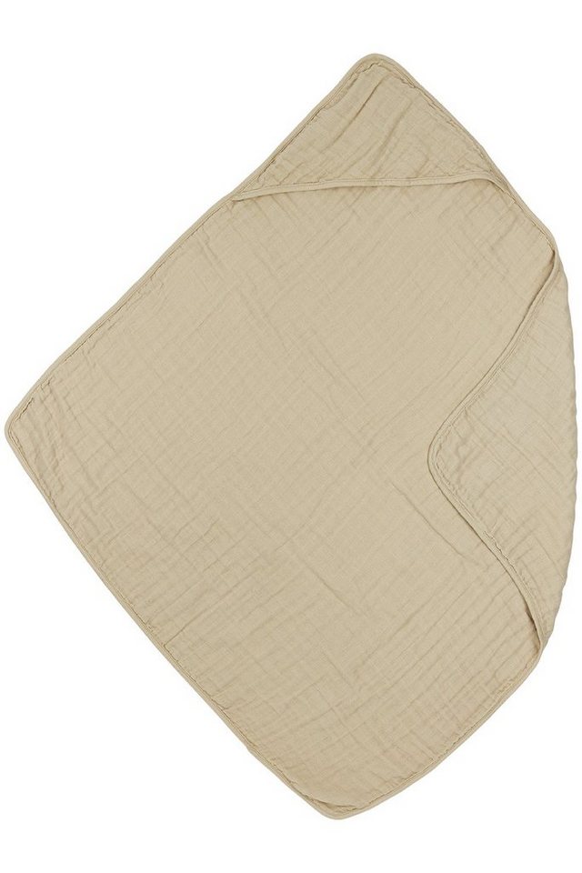 Meyco Baby Kapuzenhandtuch Uni Sand, Jersey (1-St), 80x80cm von Meyco Baby