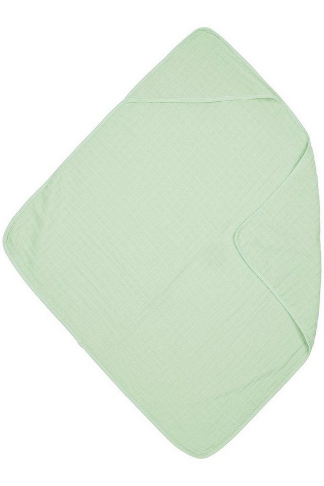 Meyco Baby Kapuzenhandtuch Uni Soft Green, Jersey (1-St), 80x80cm von Meyco Baby