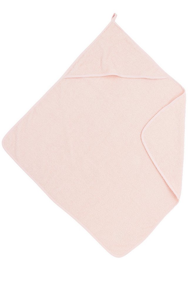 Meyco Baby Kapuzenhandtuch Uni Soft Pink, Frottee (1-St), 75x75cm von Meyco Baby