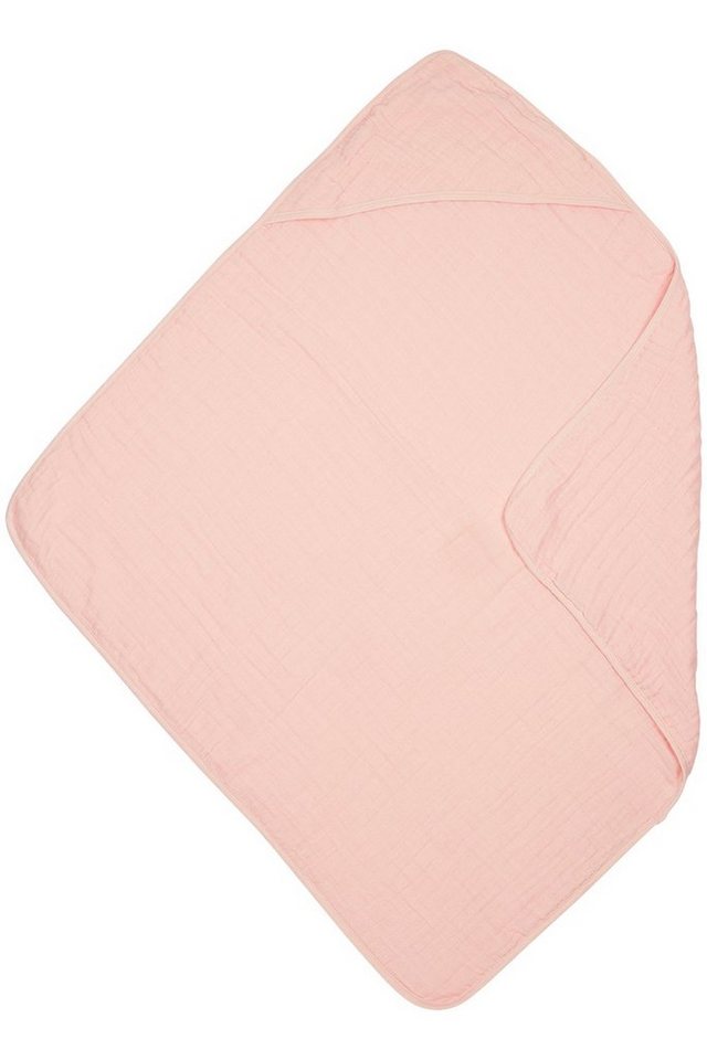 Meyco Baby Kapuzenhandtuch Uni Soft Pink, Jersey (1-St), 80x80cm von Meyco Baby