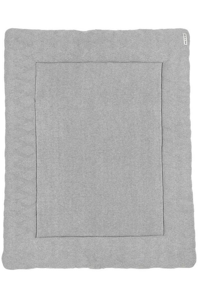 Meyco Baby Laufgittereinlage Diamond Grey Melange, (1-tlg), 77x97cm von Meyco Baby