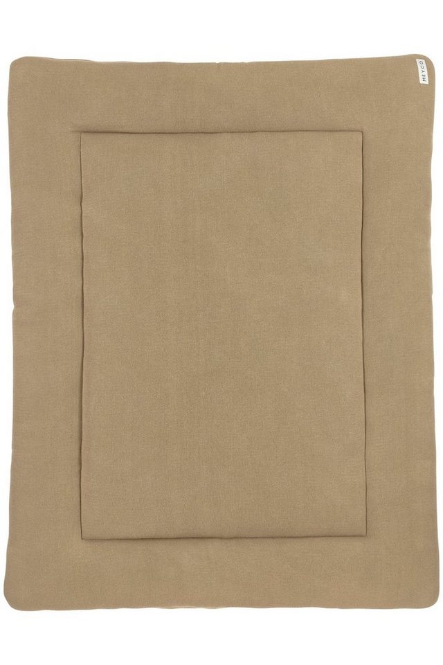 Meyco Baby Laufgittereinlage Knit Basic velvet Taupe, (1-tlg), 77x97cm von Meyco Baby