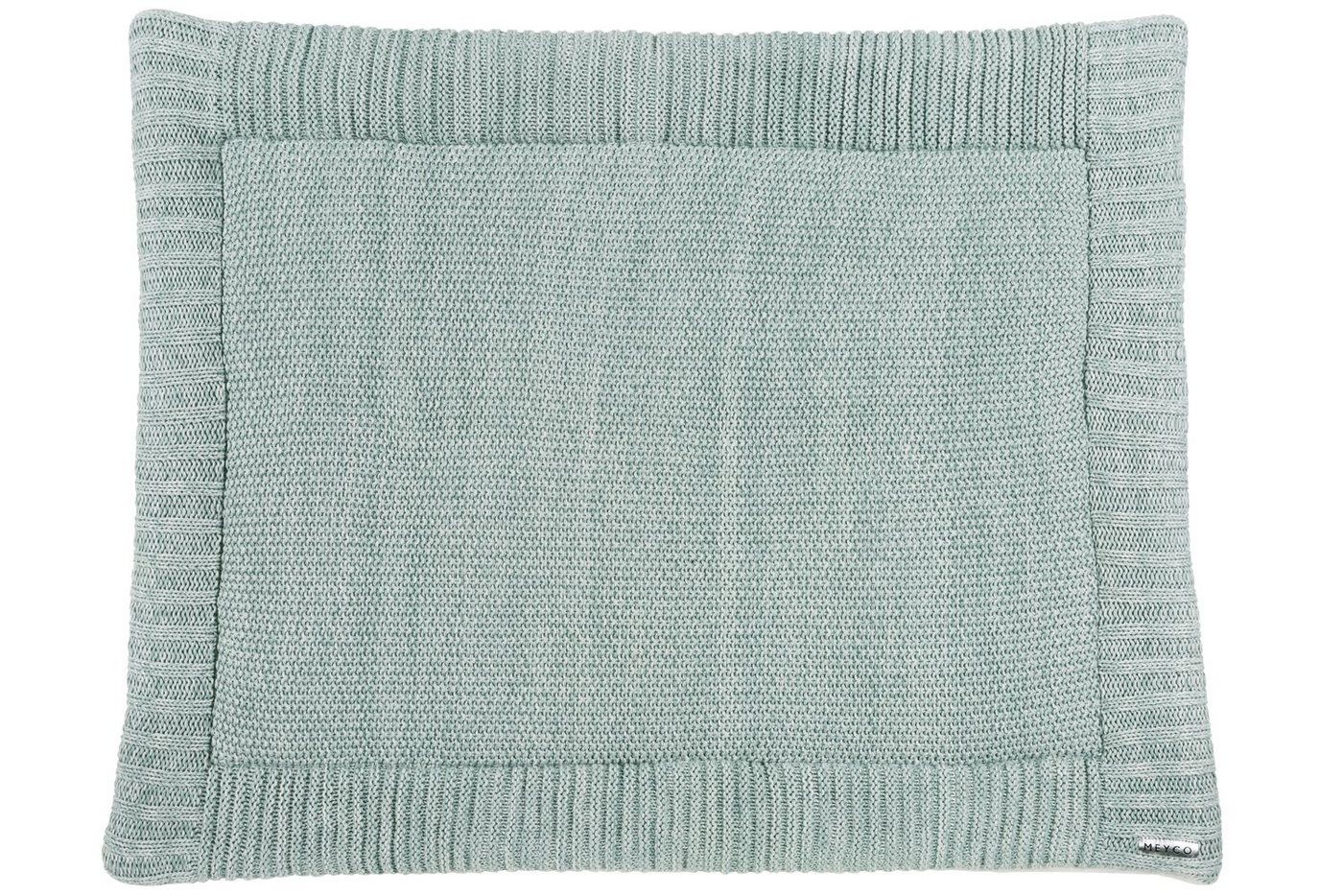 Meyco Baby Laufgittereinlage Relief Mixed velvet Stone Green, (1-tlg), 77x97cm von Meyco Baby