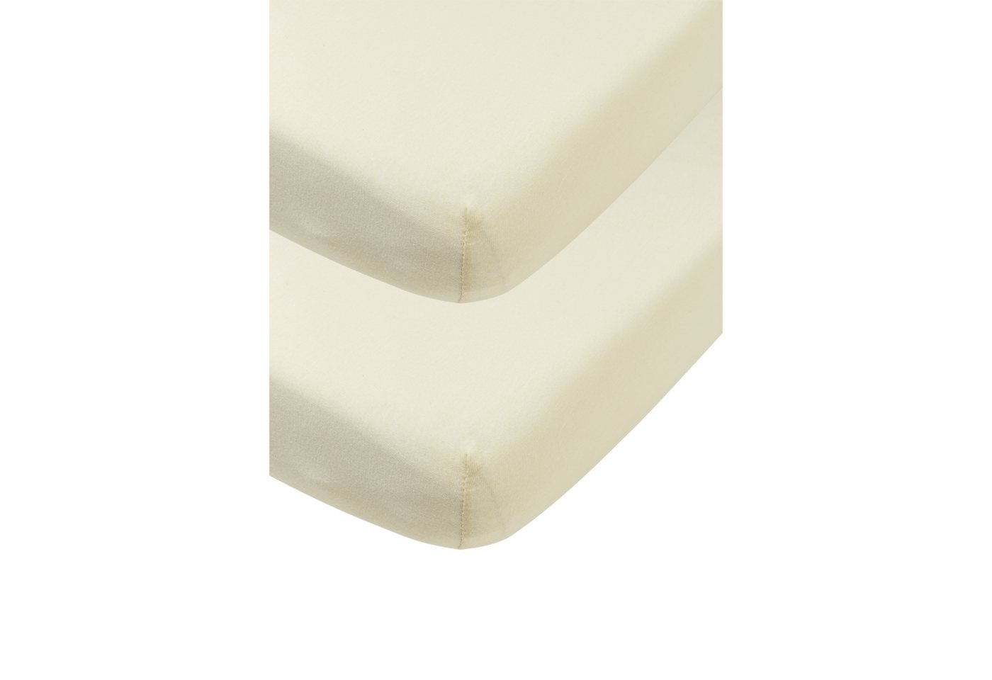 Meyco Baby Spannbettlaken Nature, Jersey, Gummizug: Rundum, (2 Stück), 60x120cm - 2-Pack von Meyco Baby