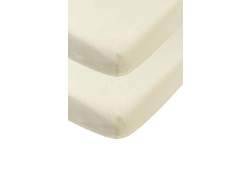 Meyco Baby Spannbettlaken Nature, Jersey, Gummizug: Rundum, (2 Stück), 60x120cm - 2-Pack von Meyco Baby