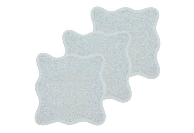 Meyco Baby Spucktuch Grey Blue, (3-tlg), 30x30cm - 3-Pack von Meyco Baby