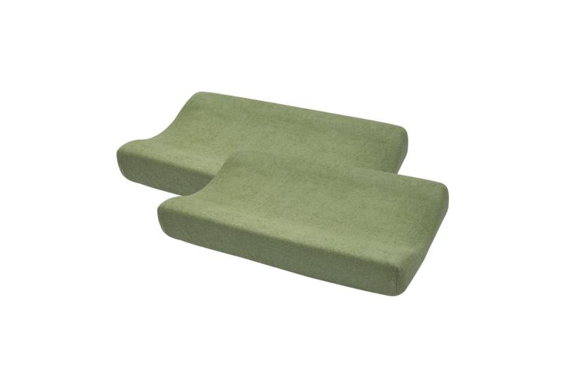 Meyco Baby Wickelauflagenbezug Olive Green (2-tlg), 50x70cm - 2-pack von Meyco Baby