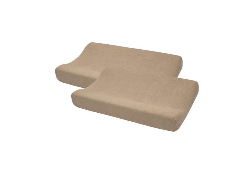 Meyco Baby Wickelauflagenbezug Taupe (2-tlg), 50x70cm - 2-pack von Meyco Baby