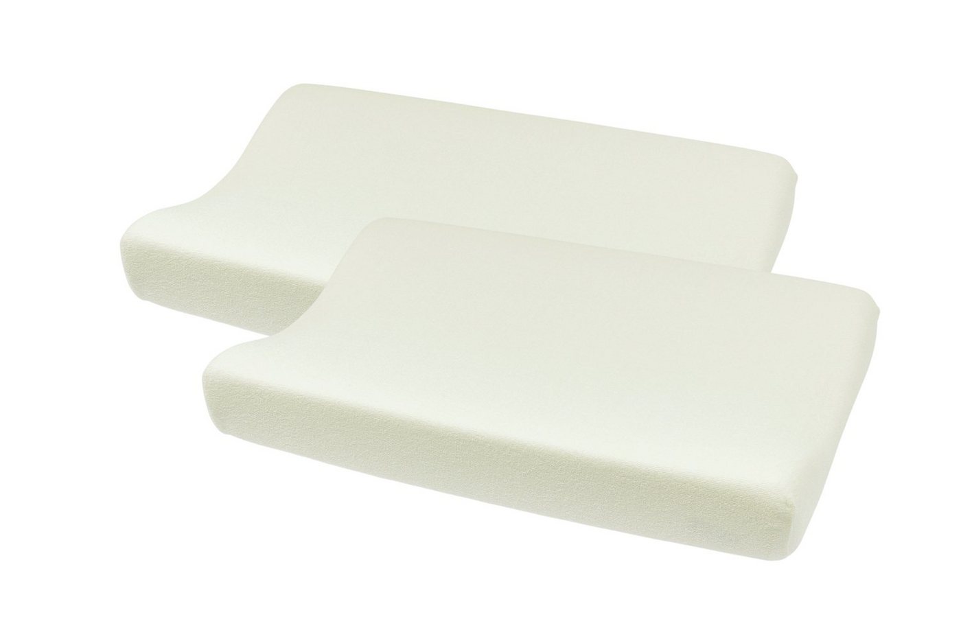 Meyco Baby Wickelauflagenbezug Uni Offwhite (2-tlg), 50x70cm von Meyco Baby