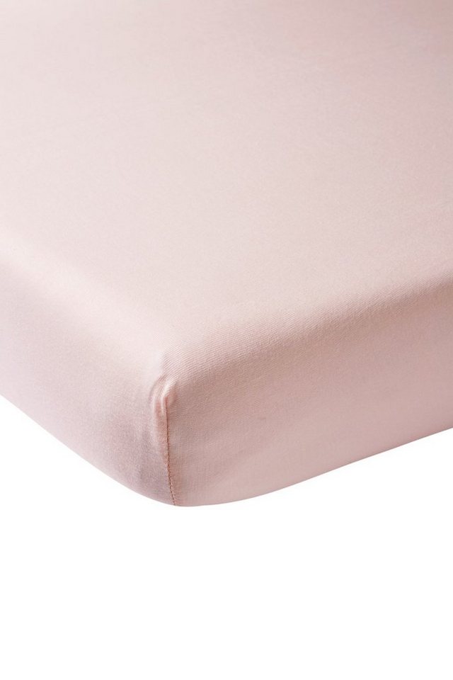 Spannbettlaken Uni Light Pink, Meyco Baby, Jersey, Gummizug: Rundum, (1 Stück), 40x80/90cm von Meyco Baby