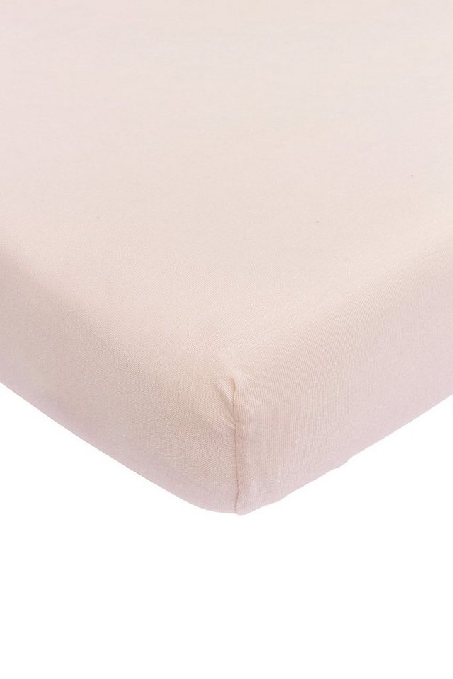 Meyco Baby Spannbettlaken Uni Soft Pink, Jersey, Gummizug: Rundum, (1 Stück), 40x80/90cm von Meyco Baby