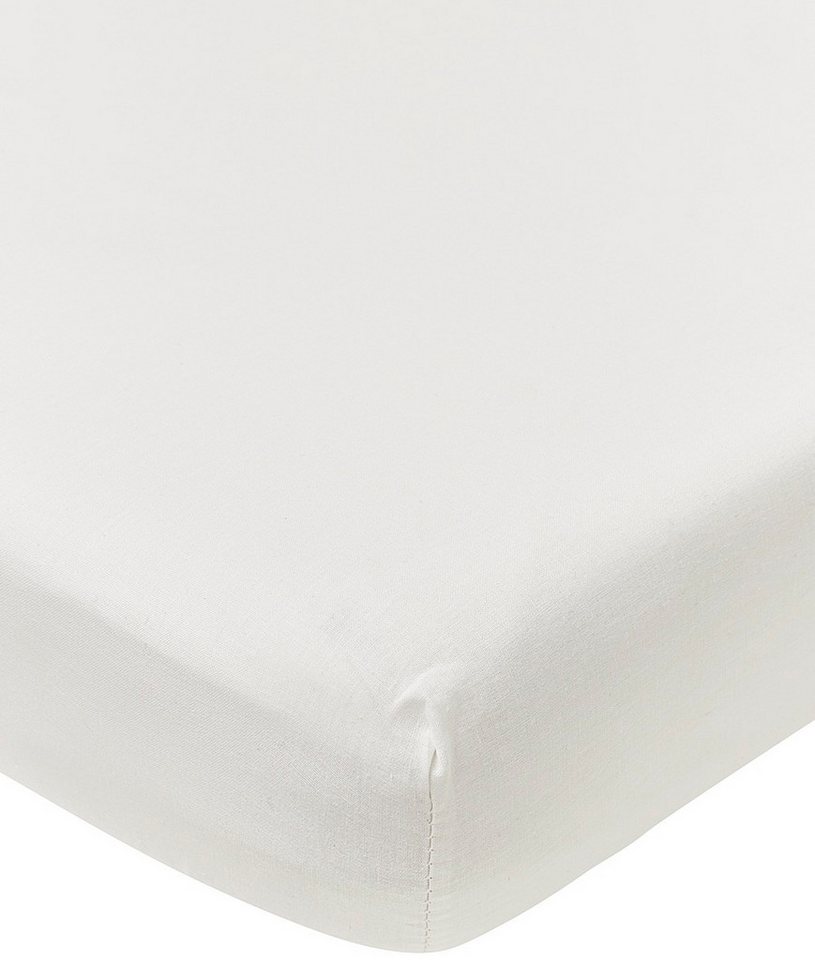 Meyco Baby Spannbettlaken Uni White, Jersey, Gummizug: Rundum, (1 Stück), 50x90cm von Meyco Baby