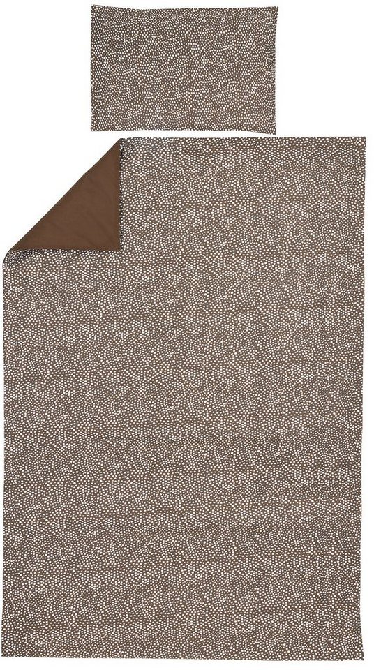 Bettbezug Cheetah, Uni Chocolate, Meyco Home, 140x200/220cm von Meyco Home