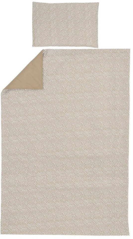 Bettbezug Cheetah, Uni Taupe, Meyco Home, 140x200/220cm von Meyco Home