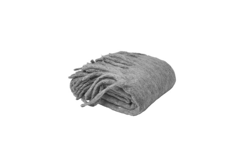 Plaid Grey Melange, Meyco Home, 130x170cm von Meyco Home