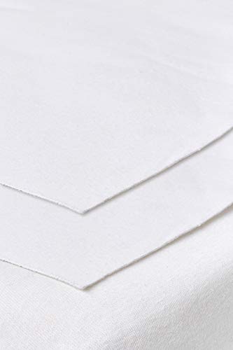 Meyco Baby Molton Bettunterlage für Kinderbett, 2-teilig (Matratzenschoner aus 100% Baumwolle mit PU-Zwischenschicht, weich & bequem, wasserdicht & atmungsaktiv, Größe: 50 x 90 cm), White von Meyco