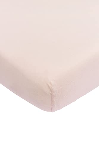 Meyco Baby Spannbettlaken Kinderbett - Uni Soft Pink - 60x120cm - Einzelpackung von Meyco