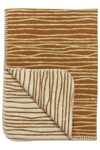 Meyco Baby Babydecke - Stripe Camel/Offwhite - 75x100cm - Einzelpackung von Meyco