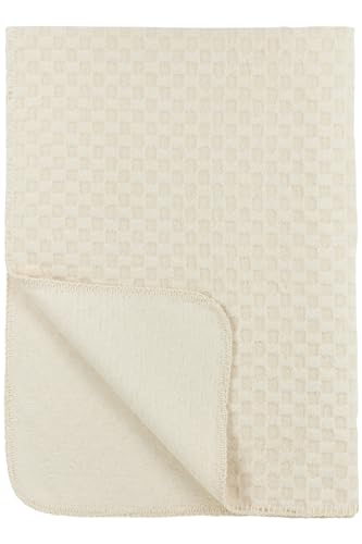 MEYCO Babydecke Kinderbettdecke Grid - GOTS Bio - 100x150cm - Natural von Meyco