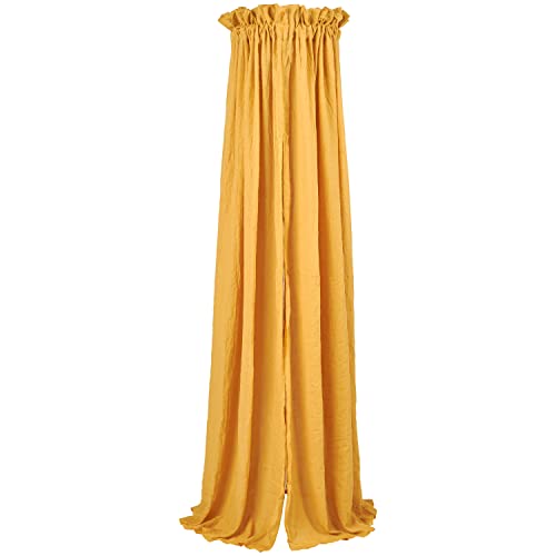 Meyco Baby Uni Betthimmel, Babyhimmel (Baldachin aus Baumwolle und Polyester, geschützte Umgebung, warme Atmosphäre, einfache Befestigung, weiche Textur, waschbar, Größe: 30 x 155 cm), Honig Gold von Meyco