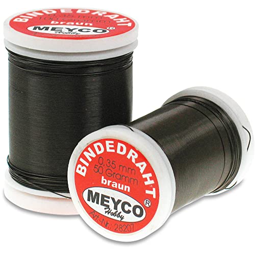 / Bindedraht/Myrthendraht braun ø 0 35mm x 66m von Meyco