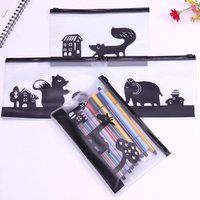 Tiere Taschen Transparent Stiftetui Stiftemäppchen 4 Motive von MeyrasCraft