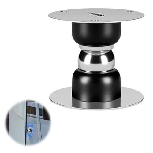 Mezrkuwr Magnetischer Türhalter, Türfeststeller Wohnmobil, Magnetischer Türstopperhalter mit Installationswerkzeuge, Türstopper Magnet für Wohnmobil Zubehör Schwarz von Mezrkuwr