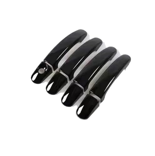 Mfibbmf Auto Außengriff Türgriff Für Opel Für Corsa D Für Vauxhall Für Corsa S07 2007~2014 Auto Türgriff Abdeckung Trim Set Außen Zubehör Vorderer Linker Türgriffe(Metallic Blcak 4pcs) von Mfibbmf