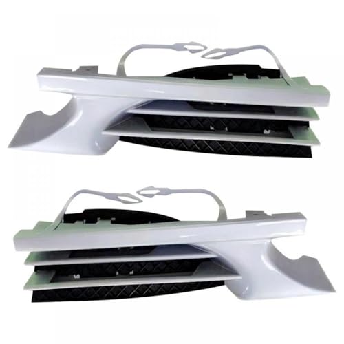 MfsREv Schlepptau -Hakenabdeckungskappe Kompatibel mit Auto vorne Stoßstange Schlepploch -Deckel kompatibel mit der C -Klasse W202 1998 bis 2001 kompatibel(Black Silver Left) von MfsREv