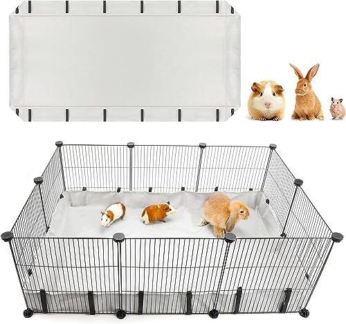 Mfsdai Wasserdicht Oxford-Stoff Lebensraum für Meerschweinchen Haustierkäfig(Käfig Nicht enthalten),Meerschweinchen Bettwäsche Käfige Liner,Waschbar Meerschweinchen PIPI Pads für Kaninchen Hamster S von Mfsdai