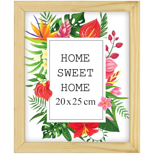 Mg Design Bilderrahmen 20x25 cm - Farbe Natur, aus Holz, mit Acrylglas - zum vertikalen oder horizontalen Aufhängen, ohne Hintergrund, für Fotos, Poster, Puzzles Mg Design Bilderrahmen 20x25 cm - Farbe Natur, aus Holz, mit Acrylglas - zum vertikalen oder horizontalen Aufhängen, ohne Hintergrund, für Fotos, Poster, Puzzles von MG Design