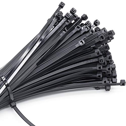 250 Stück Nylonkabelbinder mit Selbstverrieglung 300X4.8 mm,Kunststoffkabelbinder, Selbstverrieglung Kabelbinder aus Nylon Verformungsbeständige und Langlebige Kabelbinder(Schwarz) von MgcTolBox