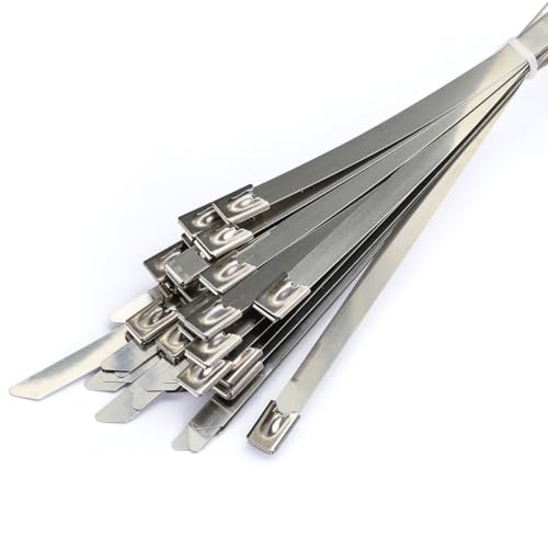 MgcTolBox Edelstahl Kabelbinder Lang 800x7.9mm, Kabelbinder Metall | 20 Stück von MgcTolBox