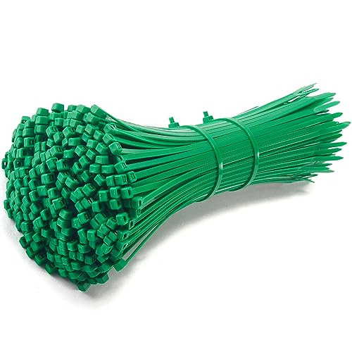 200 Stück Grün Kabelbinder Klein 200 x 3.6 mm, MgcTolBox Nylon Mini Kabelbinder Wetterfest Kabelbinder UV-Beständig | Kabelbinder Grün Set für Kabelmanagement, Gartenarbeit, Draussen, Zäunen von MgcTolBox