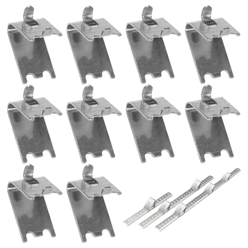 10 -pcs -Kühlschrank -Regal -Clips, Stahlkühler -Regal -Stütze aus Edelstahl, einfach zu installierende Ersatz -Quadratschnallen Clips Halter 10 -pcs -Kühlschrank -Regal -Clips, Stahlkühler -Regal -Stütze aus Edelstahl, einfach zu installierende Ersatz -Quadratschnallen Clips Halter von Mgonwl
