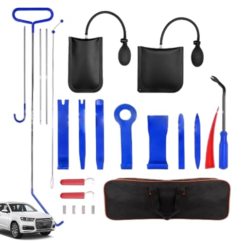 23pcs/Set Lock Out Kit Automotive, tragbarer Edelstahl-Autotürentür-Kit, Multi-Use-Schloss Pick-Set für einfache Disassembllock-Out-Automobile von Mgonwl