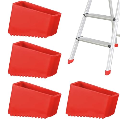 4pcs Leiterfüße, eingedickte Anti-Rutsch-Verschleiß-resistente Leiter Füße Gummi-Pads für Standard-Teleskop-Engineering-Aufzüge Accessoires von Mgonwl