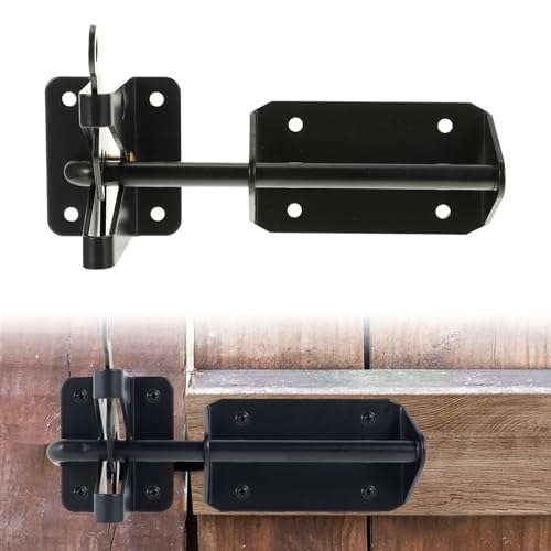 Gate Latch, Heavy Duty Slide Bolts Zaun Torschloss mit Vorhängeschlossloch, zwei Richttürschlos von Mgonwl