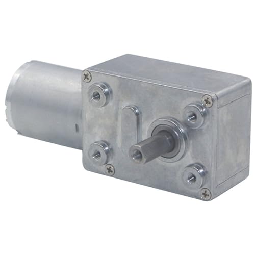 Gleichstrommotor, Silber 12 V 10 U/min Getriebemotor, Hochdrehmomentmotor -Mini -Turbine -Wurm -Austausch für Fenster, Türöffner, Mini -Winde 12V DC von Mgonwl