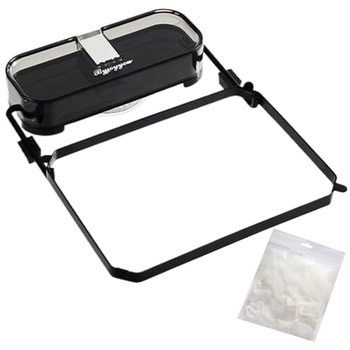 Saugnapfspüle Sink Sieb abnehmbarer Spüle Sink Sieb für Lebensmittelabfälle mit 50 Filternetzbeuteln faltbare Filterfilterfestes rostfreies (schwarz). von Mgonwl