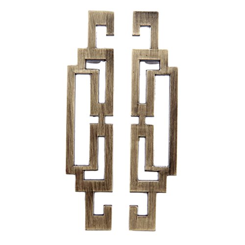 Griff Möbelgriffe für Schrank,Schubladegriff aus Zinklegierung,Europäischen Stil Küchengriff Antique Bronze, Lochabstand-64mm, 5 Stück von Mgoodoo