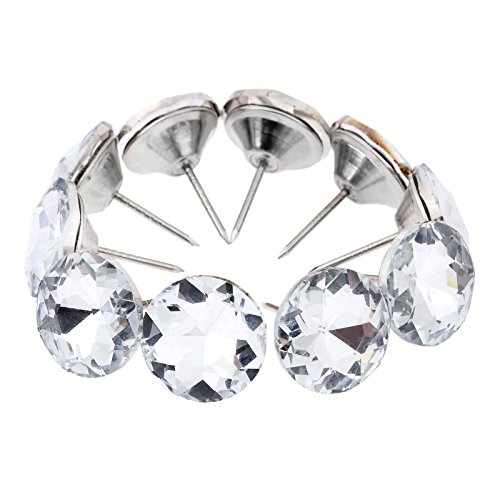 20pcs Diamond Crystal Kristall Shiny Pattern Sofa Nägel Knöpf Headboard Wand Möbel Decor,25mm von Mgoodoo