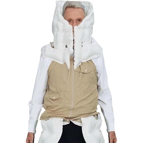 Anti-Fall-Airbag-Weste, intelligente Anti-Fall-Kleidung für ältere Menschen, intelligente Airbag-Weste, für ältere Menschen, 270 ° Rundumschutz,Men'ssize:khaki-3XL von MhWrughts