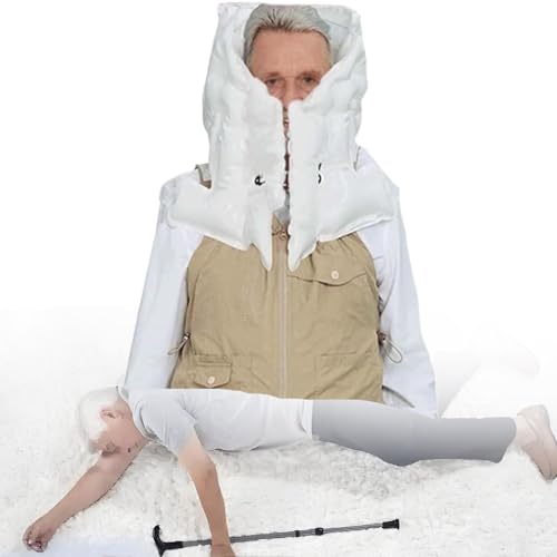 MhWrughts Intelligente Airbag-Weste, intelligente Anti-Fall-Kleidung für Senioren, Anti-Fall-Airbag-Weste, Airbag-Auslösung in 0,01 s, 270° Rundum-Schutz,Men'ssize:Khaki-XL von MhWrughts
