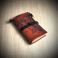 Herr Der Ringe Wrapped Leder Journal, Karte Des Mittelerde Notizbuch, Custom Monogrammed Insert Tagebuch von MhandcraftLeather