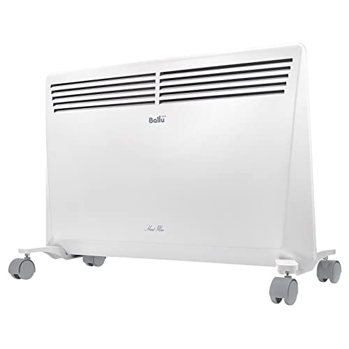 Ballu Heat Max Konvektorheizung Elektro Heizkörper 1500W - Heizung Elektro Wandheizung Standgerät auf Rollen Wochenprogramm Timer Elektro Konvektor Heizung von Mi-Heat