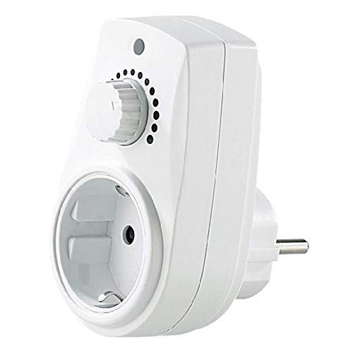 Dimmer 20-280Watt Zwischenstecker Drehdimmer Steckdose Steckdosendimmer Drehdimmer Dimmerschalter Drehregler f. Halogenlampen Glühlampen Niedervolt Halogenlampen von Mi-Heat