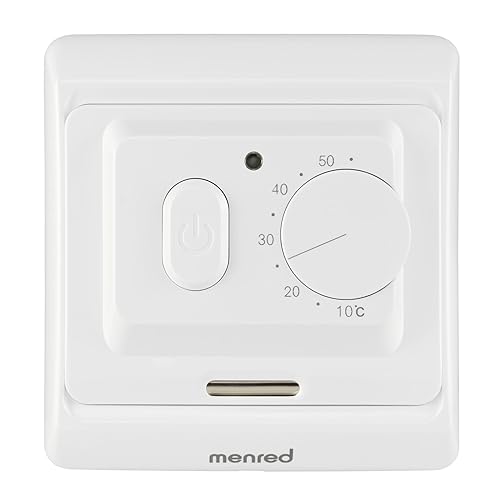 E71 analog Thermostat Unterputz Raumregler für elektrische Fußbodenheizung & NC-Stellantriebe einfache Bedienung von Mi-Heat