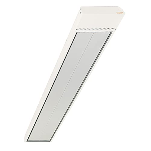 Ecosun S+ Infrarot Dunkelstrahler 2400W, IPX4, Industrieheizung Infrarot-Heizstrahler für Gastronomie Lagerhallen Werkstätten Garagen von Mi-Heat