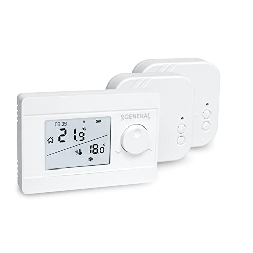 Funk-Raumthermostat Raumregler Set Mi-250S RF mit 2 Empfängern, für Fußbodenheizung, Heizkessel, Infrarot-Heizung von Mi-Heat